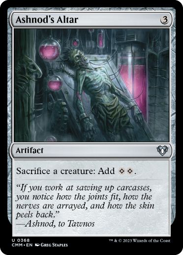 [368]【EN】【FOIL】アシュノッドの供犠台/Ashnod's Altar【CMM】[U][茶]