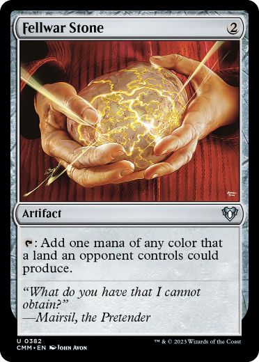 [382]【EN】【FOIL】友なる石/Fellwar Stone【CMM】[U][茶]