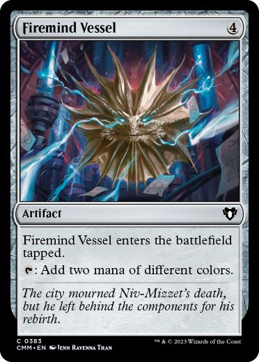 [383]【EN】【FOIL】火想者の器/Firemind Vessel【CMM】[C][茶]
