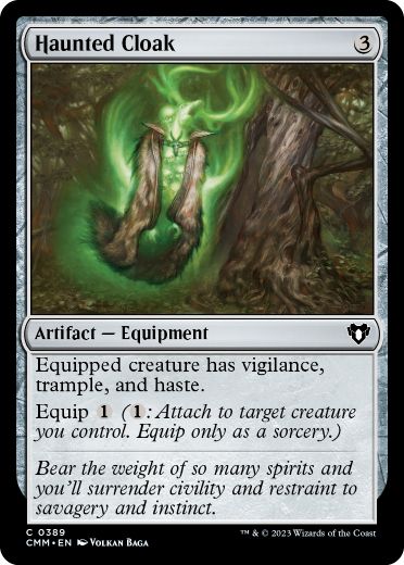 [389]【EN】【FOIL】憑依の外套/Haunted Cloak【CMM】[C][茶]