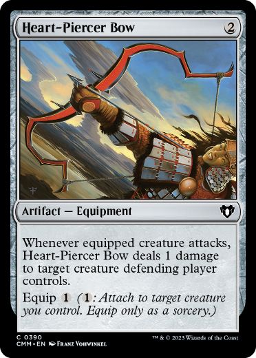 [390]【EN】【FOIL】心臓貫きの弓/Heart-Piercer Bow【CMM】[C][茶]