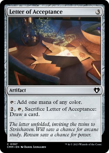 [397]【EN】【FOIL】合格通知/Letter of Acceptance【CMM】[C][茶]