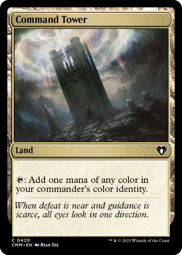 [420]【EN】【FOIL】統率の塔/Command Tower【CMM】[C][土地]