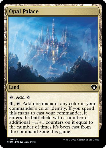 [422]【EN】【FOIL】オパールの宮殿/Opal Palace【CMM】[C][土地]