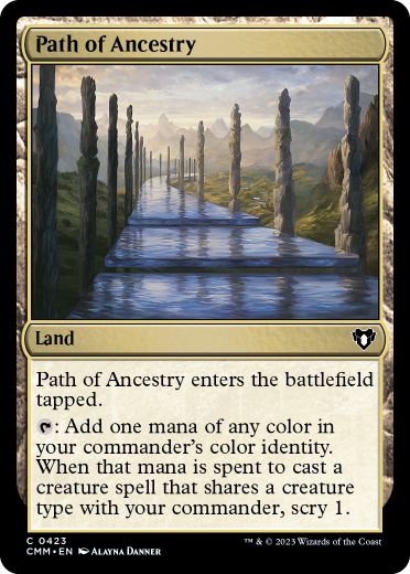 [423]【EN】【FOIL】祖先の道/Path of Ancestry【CMM】[C][土地]