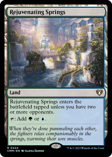 [424]【EN】【FOIL】回復の温泉/Rejuvenating Springs【CMM】[R][土地]