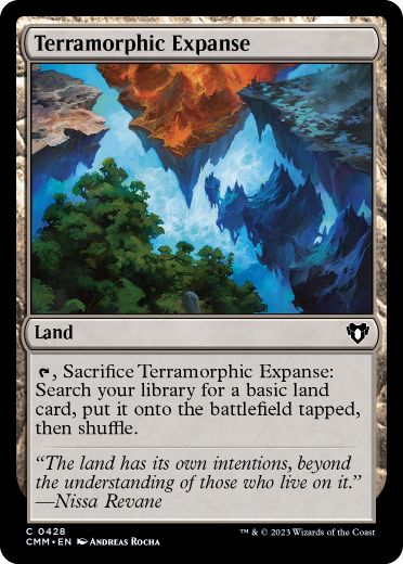 [428]【EN】【FOIL】広漠なる変幻地/Terramorphic Expanse【CMM】[C][土地]