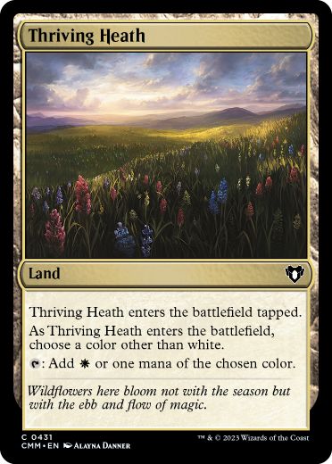 [431]【EN】【FOIL】興隆する荒野/Thriving Heath【CMM】[C][土地]