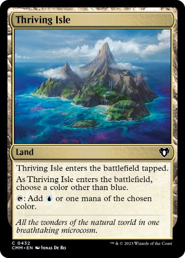 [432]【EN】【FOIL】興隆する島嶼/Thriving Isle【CMM】[C][土地]