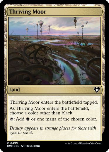 [433]【EN】【FOIL】興隆する湿地帯/Thriving Moor【CMM】[C][土地]