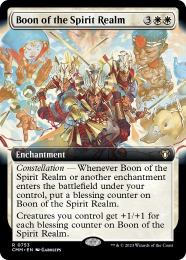 [753]【EN】■拡張アート■精霊界の加護/Boon of the Spirit Realm【CMM】[R][白]