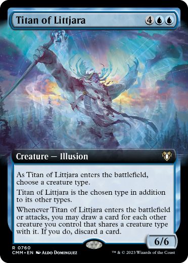 [760]【EN】■拡張アート■リトヤラのタイタン/Titan of Littjara【CMM】[R][青]