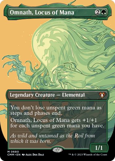[680]【EN】■ボーダーレス■マナの座、オムナス/Omnath, Locus of Mana【CMM】[M][緑]