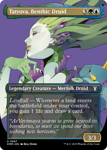 [687]【EN】■ボーダーレス■水底のドルイド、タトヨヴァ/Tatyova, Benthic Druid【CMM】[U][多色]