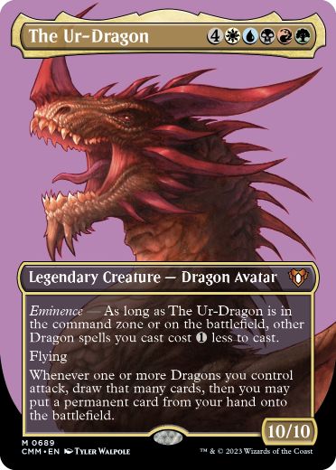 [689]【EN】■ボーダーレス■始祖ドラゴン/The Ur-Dragon【CMM】[M][多色]