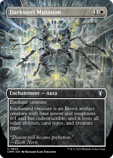 [623]【EN】【FOIL】■ボーダーレス■ダークスティールの突然変異/Darksteel Mutation【CMM】[U][白]