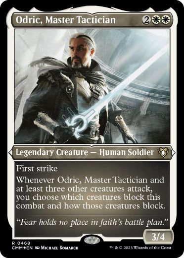 [468]【EN】【エッチングFOIL】熟練の戦術家、オドリック/Odric, Master Tactician【CMM】[R][白]