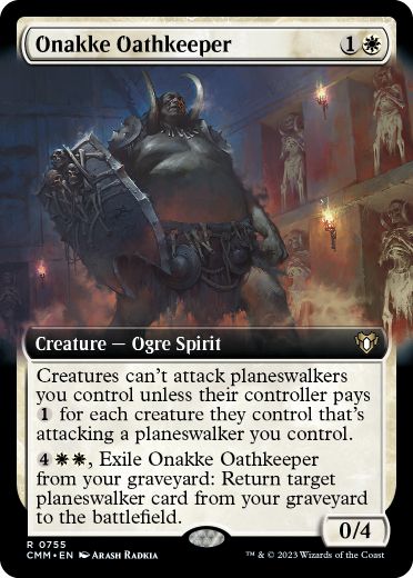 [755]【EN】【FOIL】■拡張アート■オナッケの誓約守り/Onakke Oathkeeper【CMM】[R][白]