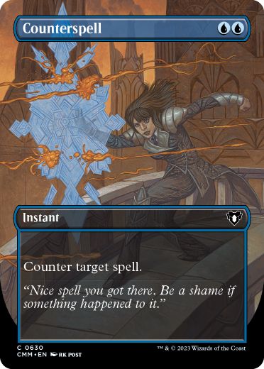 [630]【EN】【FOIL】■ボーダーレス■対抗呪文/Counterspell【CMM】[C][青]