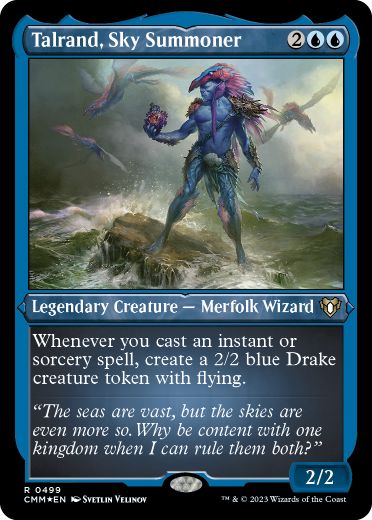 [499]【EN】【エッチングFOIL】空召喚士ターランド/Talrand, Sky Summoner【CMM】[R][青]