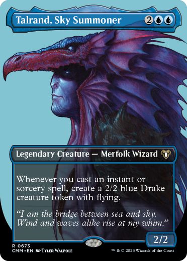 [673]【EN】【FOIL】■ボーダーレス■空召喚士ターランド/Talrand, Sky Summoner【CMM】[R][青]