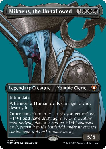 [675]【EN】【FOIL】■ボーダーレス■不浄なる者、ミケウス/Mikaeus, the Unhallowed【CMM】[M][黒]