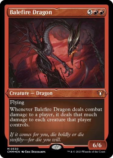 [530]【EN】【エッチングFOIL】災火のドラゴン/Balefire Dragon【CMM】[M][赤]
