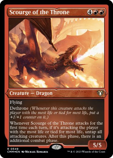[549]【EN】【エッチングFOIL】玉座の災い魔/Scourge of the Throne【CMM】[R][赤]