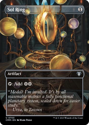 [703]【EN】【FOIL】■ボーダーレス■太陽の指輪/Sol Ring【CMM】[U][茶]