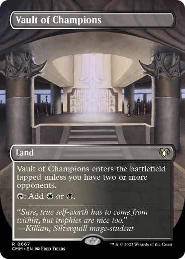 [667]【EN】【FOIL】■ボーダーレス■勝者の大霊堂/Vault of Champions【CMM】[R][土地]