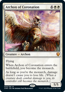 [009]【EN】戴冠のアルコン/Archon of Coronation【CMR】[M][白]