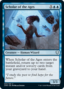 [093]【EN】星霜の学者/Scholar of the Ages【CMR】[U][青]