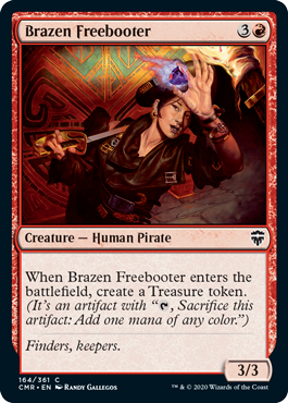 [164]【EN】鉄面連合の掠め取り/Brazen Freebooter【CMR】[C][赤]