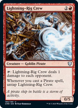 [190]【EN】稲妻砲手/Lightning-Rig Crew【CMR】[U][赤]