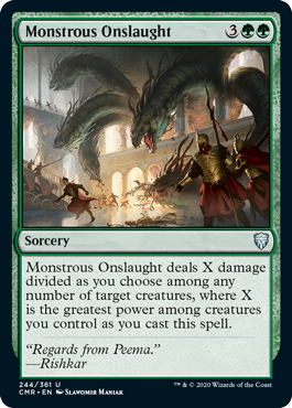 [244]【EN】巨怪の猛攻/Monstrous Onslaught【CMR】[U][緑]