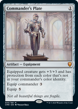 [305]【EN】統率者の板金鎧/Commander's Plate【CMR】[M][茶]