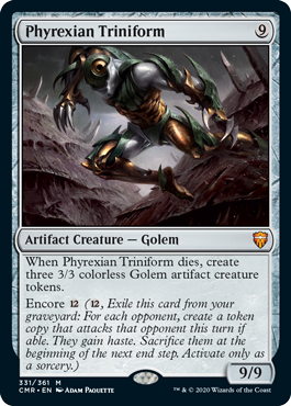 [331]【EN】ファイレクシアの三重体/Phyrexian Triniform【CMR】[M][茶]