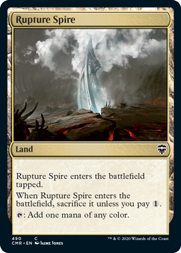 [490]【EN】断ち割る尖塔/Rupture Spire【CMR】[C][土地]