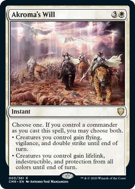[003]【EN】【FOIL】アクローマの意志/Akroma's Will【CMR】[R][白]
