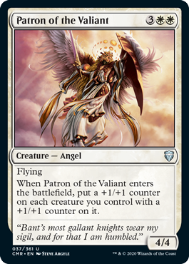 [037]【EN】【FOIL】勇者の守護神/Patron of the Valiant【CMR】[U][白]