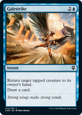 [070]【EN】【FOIL】突風撃/Galestrike【CMR】[C][青]