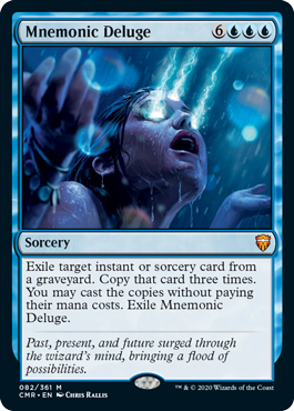 [082]【EN】【FOIL】記憶の洪水/Mnemonic Deluge【CMR】[M][青]