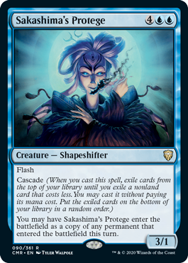 [090]【EN】【FOIL】逆嶋の手下/Sakashima's Protege【CMR】[R][青]