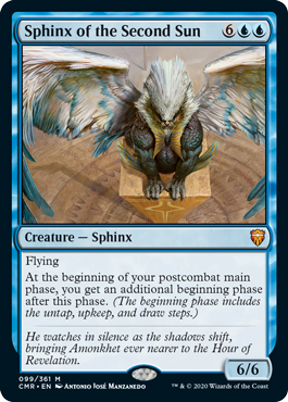 [099]【EN】【FOIL】副陽のスフィンクス/Sphinx of the Second Sun【CMR】[M][青]