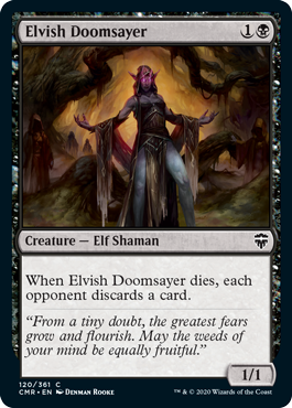 [120]【EN】【FOIL】エルフの終末論者/Elvish Doomsayer【CMR】[C][黒]