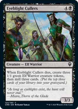 [124]【EN】【FOIL】眼腐りの剪定者/Eyeblight Cullers【CMR】[C][黒]