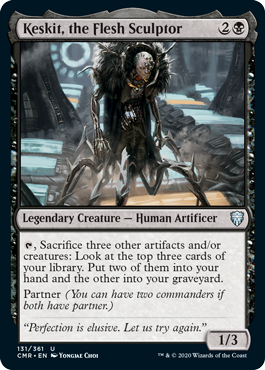 [131]【EN】【FOIL】肉体彫刻家、ケスキット/Keskit, the Flesh Sculptor【CMR】[U][黒]