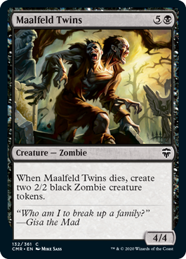 [132]【EN】【FOIL】マルフェルドの双子/Maalfeld Twins【CMR】[C][黒]
