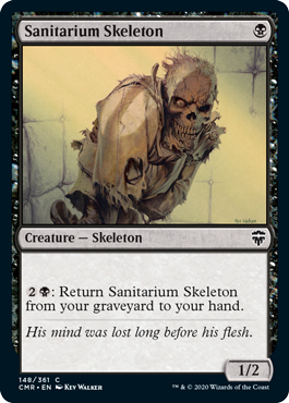 [148]【EN】【FOIL】療養所の骸骨/Sanitarium Skeleton【CMR】[C][黒]