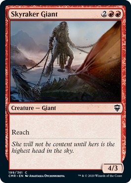 [199]【EN】【FOIL】空荒らしの巨人/Skyraker Giant【CMR】[C][赤]